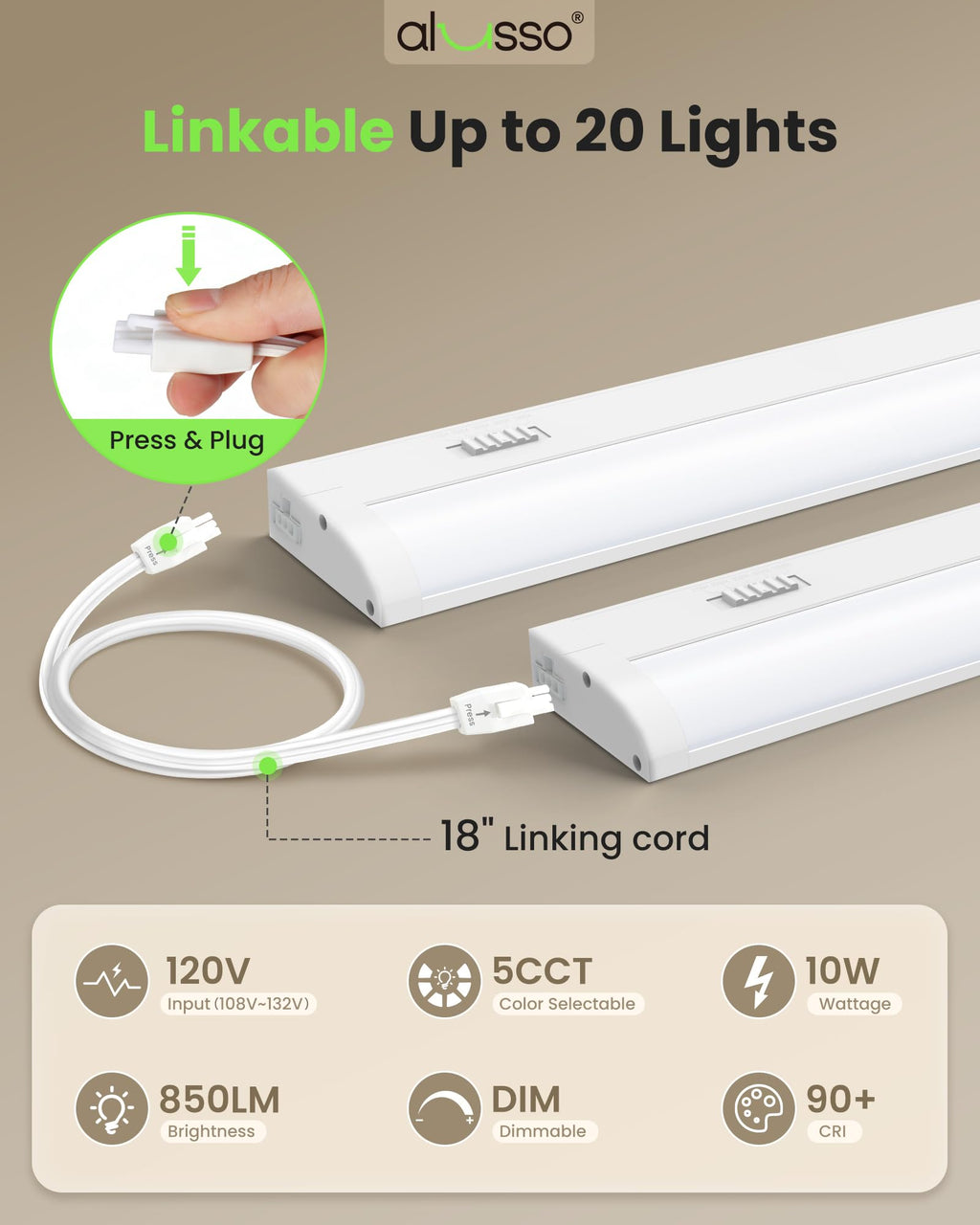 120V 18 Inch Under Cabinet Lighting Q6715