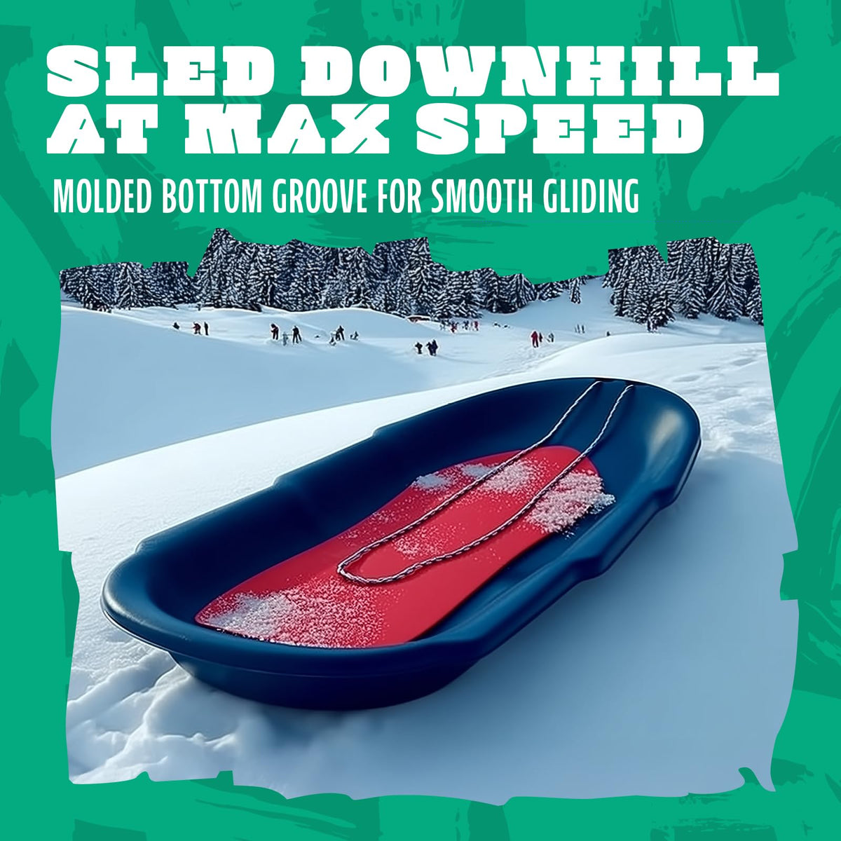 Heavy Duty Plastic Snow Sled V703143