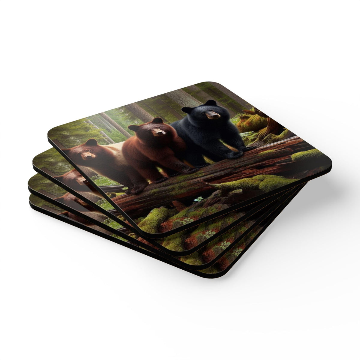 Black Bear Coasters Set of 4 X34456