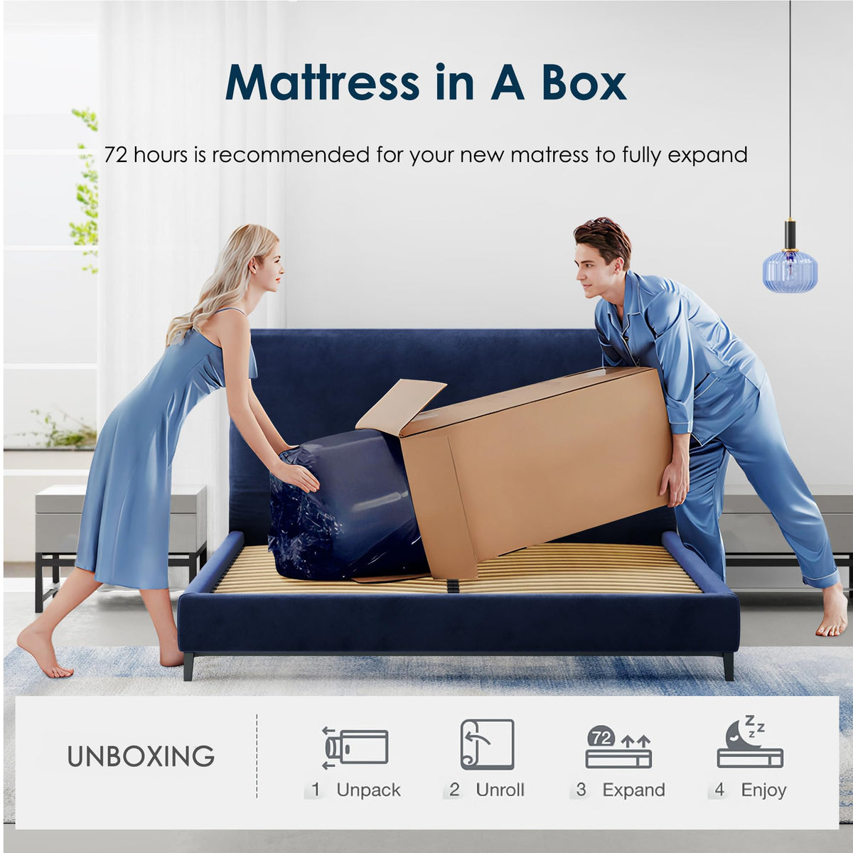Twin 10 Inch Gel Infused Memory Foam Mattress Z8740