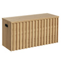Wood Storage Bench with 2 Safety Hinges X9547