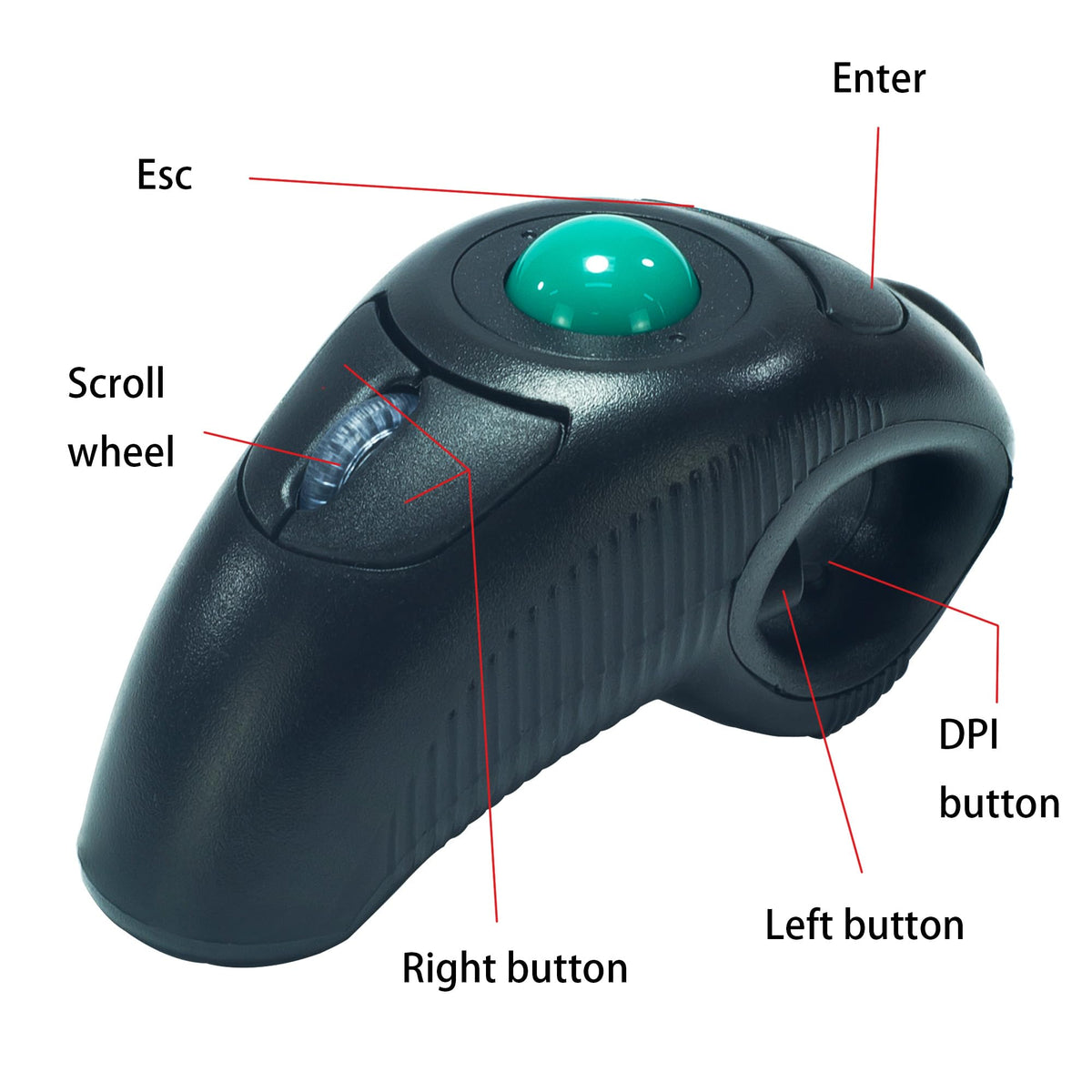 Wireless Trackball Mouse with Roller Ball I533