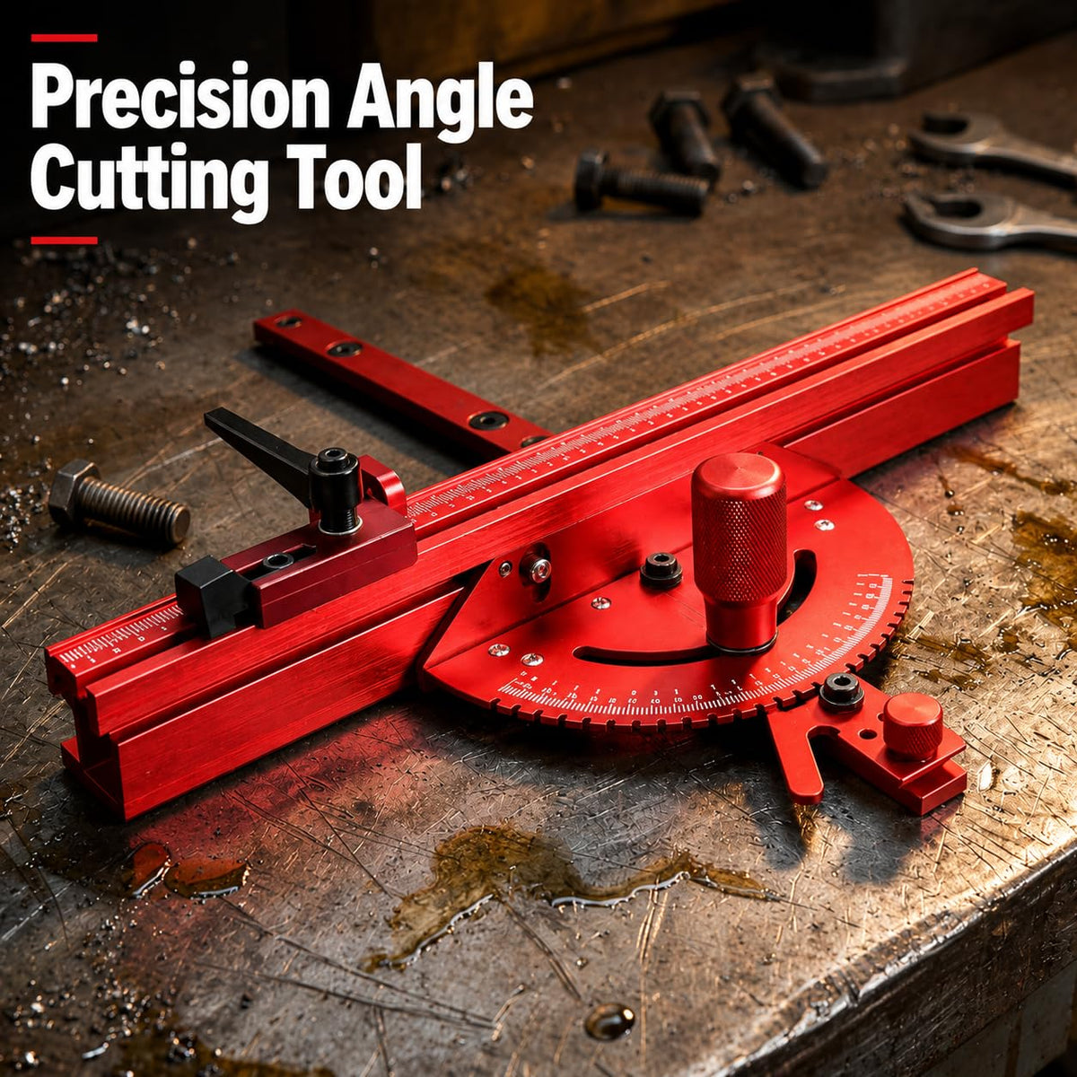 Adjustable Miter Gauge with Aluminum Fence F220