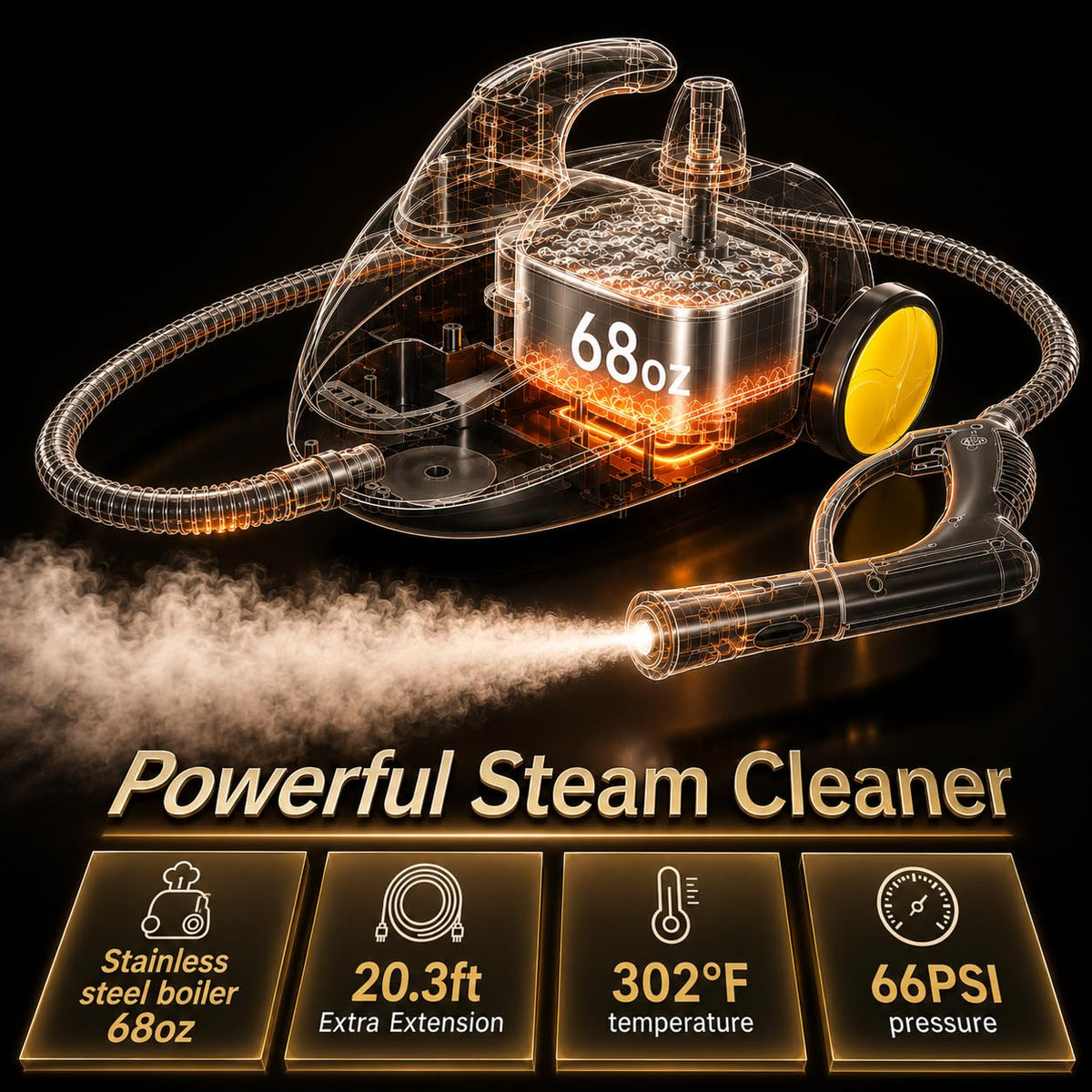 Heavy Duty Steam Cleaner 2L Tank G141
