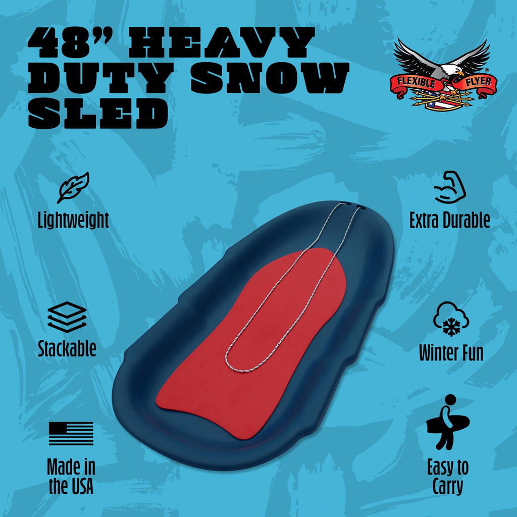 Heavy Duty Plastic Snow Sled V703143