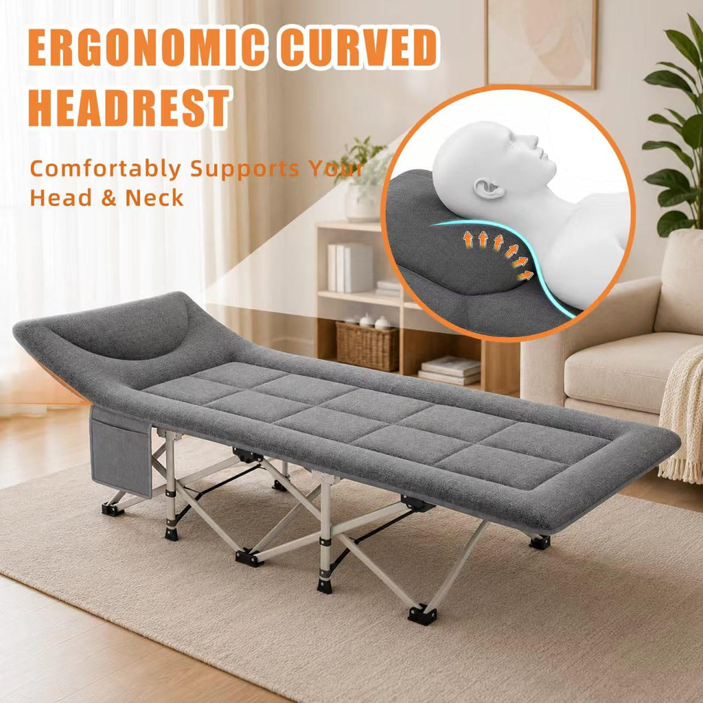 Heavy Duty Camping Cot with Mattress Q90130
