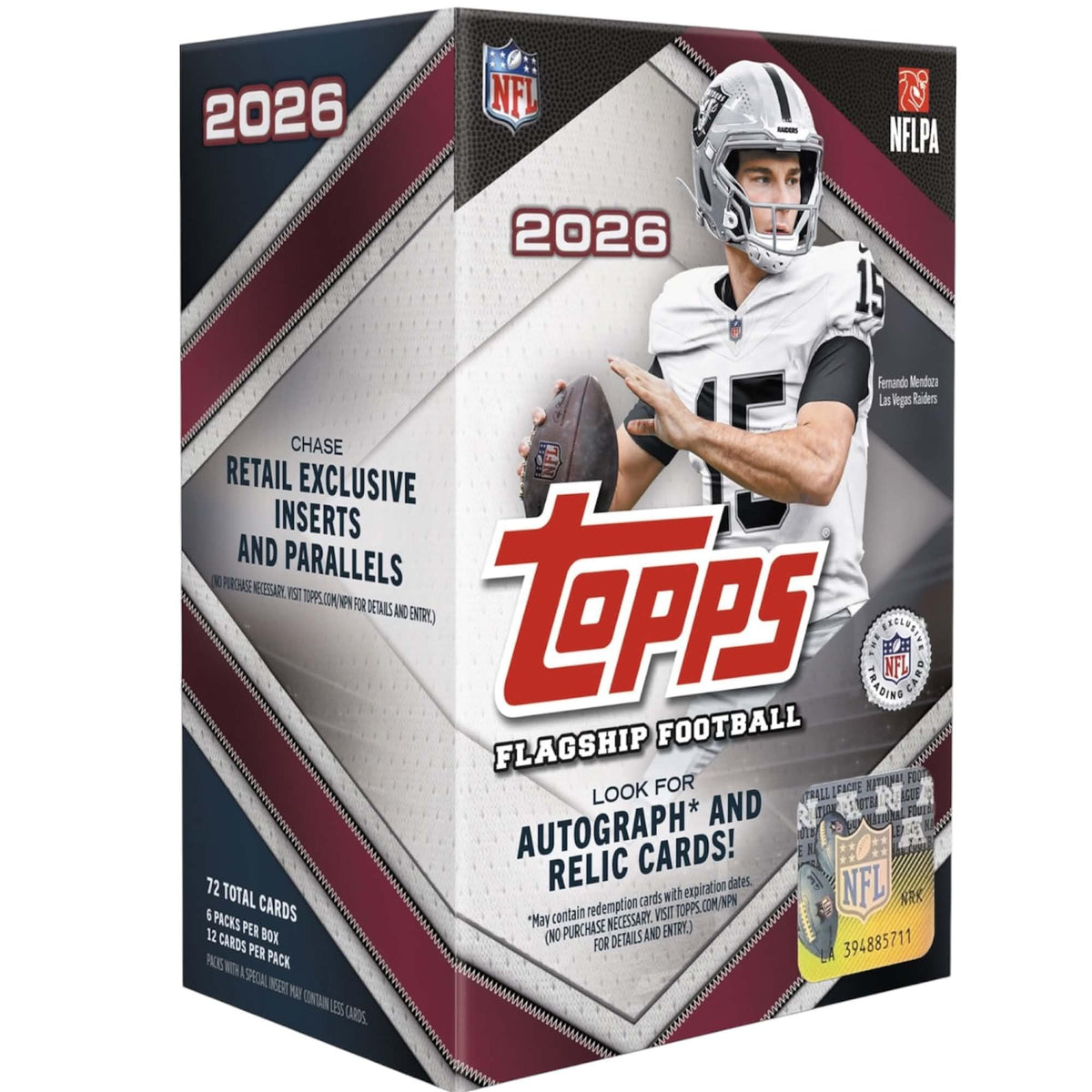 Topps Football Sealed Value Blaster Box 6 Packs A7949