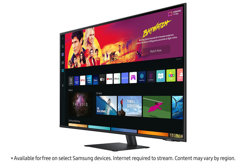 43" 4K UHD Smart Monitor & Streaming TV, Black C27757