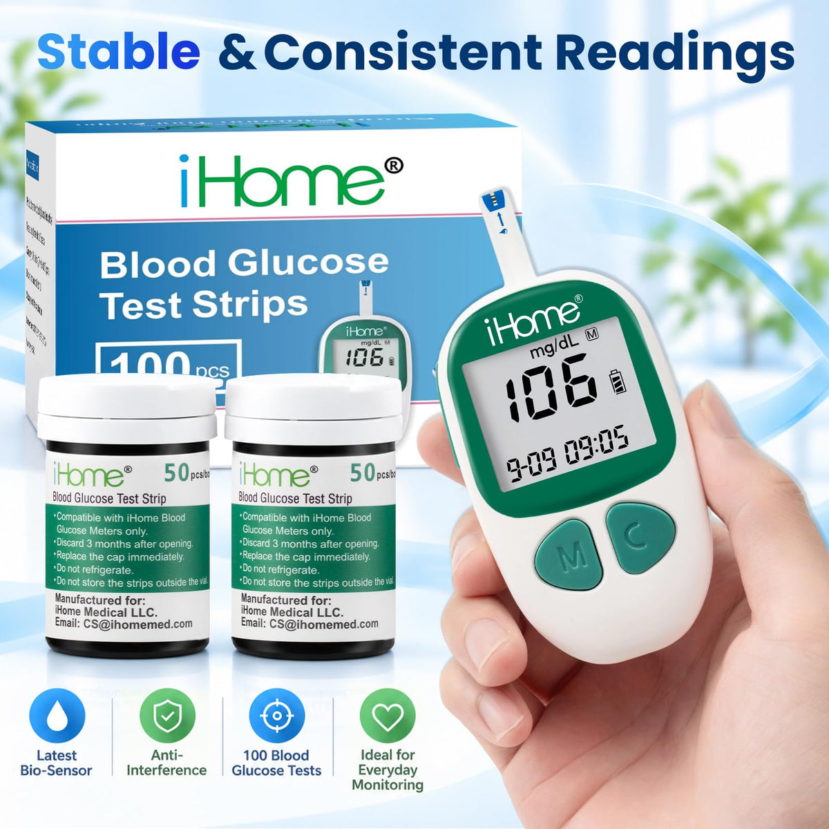 Glucose Test Strips 100 Count H693091