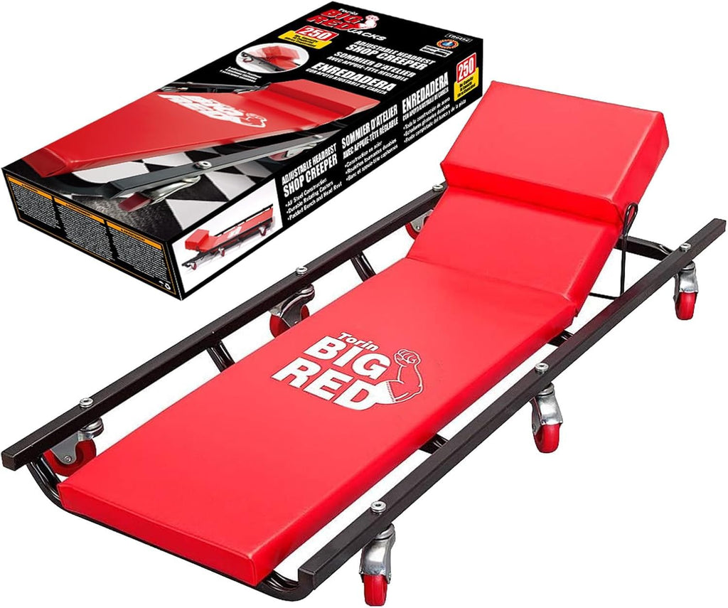 40" Padded Mechanic Creeper with 6 Casters F5463
