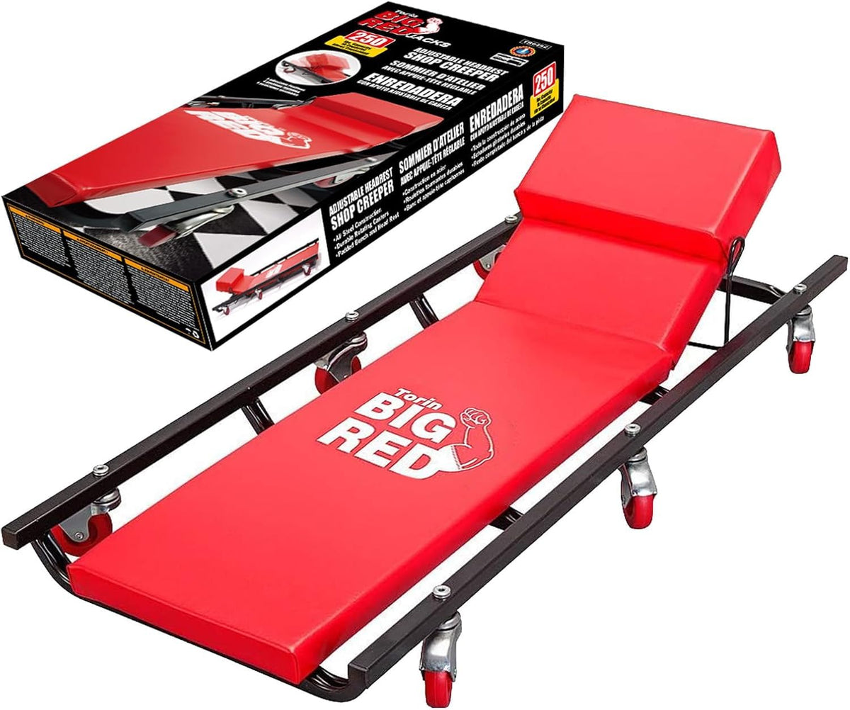 40" Padded Mechanic Creeper with 6 Casters F5463