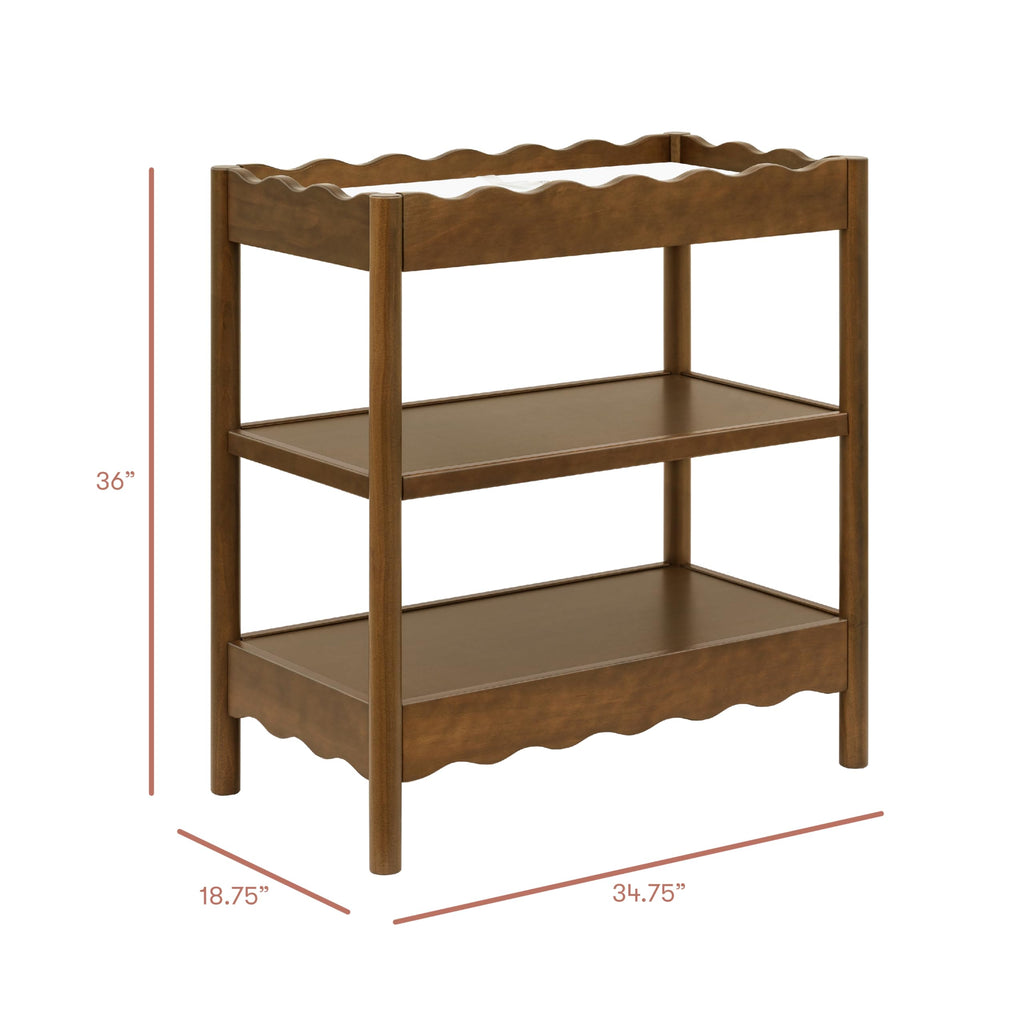 Changing Table in Natural Walnut E6759