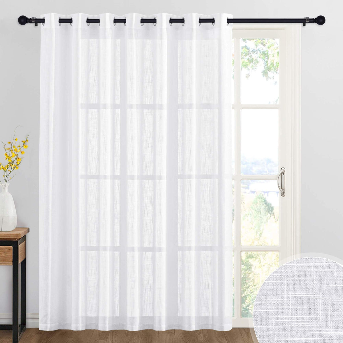 Extra Wide Sheer Curtains L1353