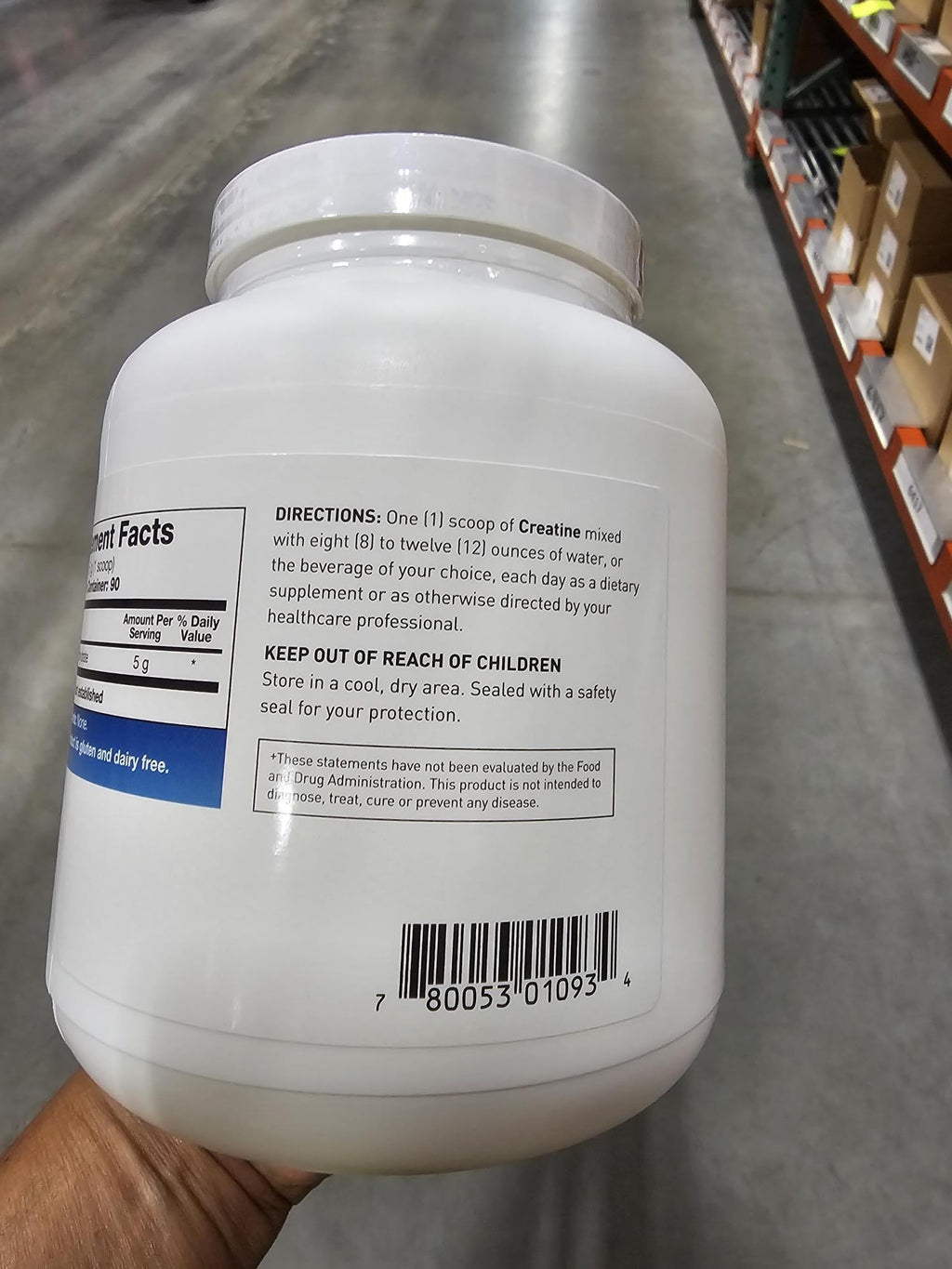 Creatine Monohydrate 5g Micronized Powder 15.9oz P5288