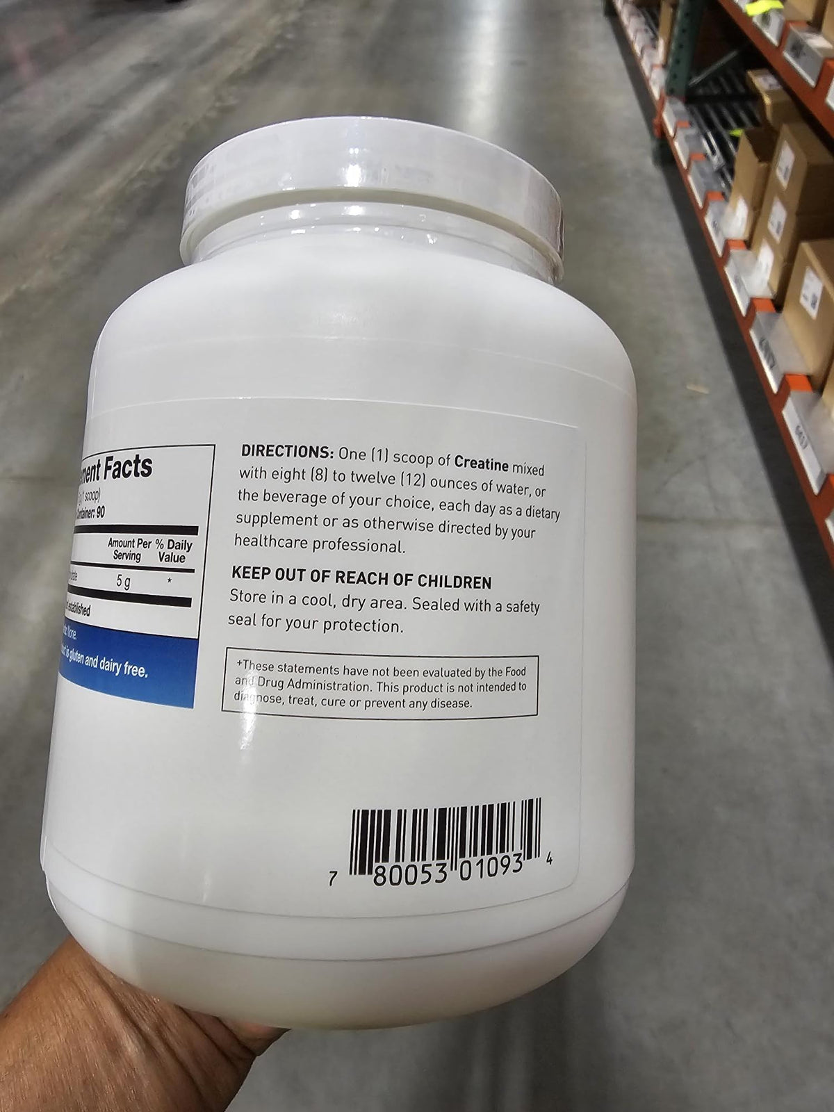 Creatine Monohydrate 5g Micronized Powder 15.9oz P5288
