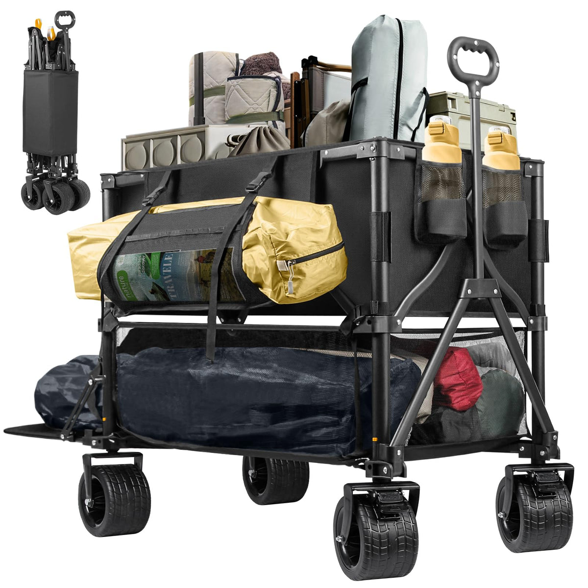 600lb Capacity 400L Collapsible Wagon M351987