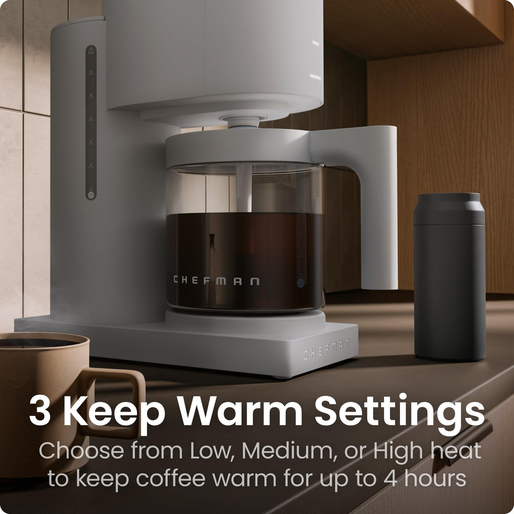 Programmable Drip Coffee Maker, 14-Cup Glass Carafe J795