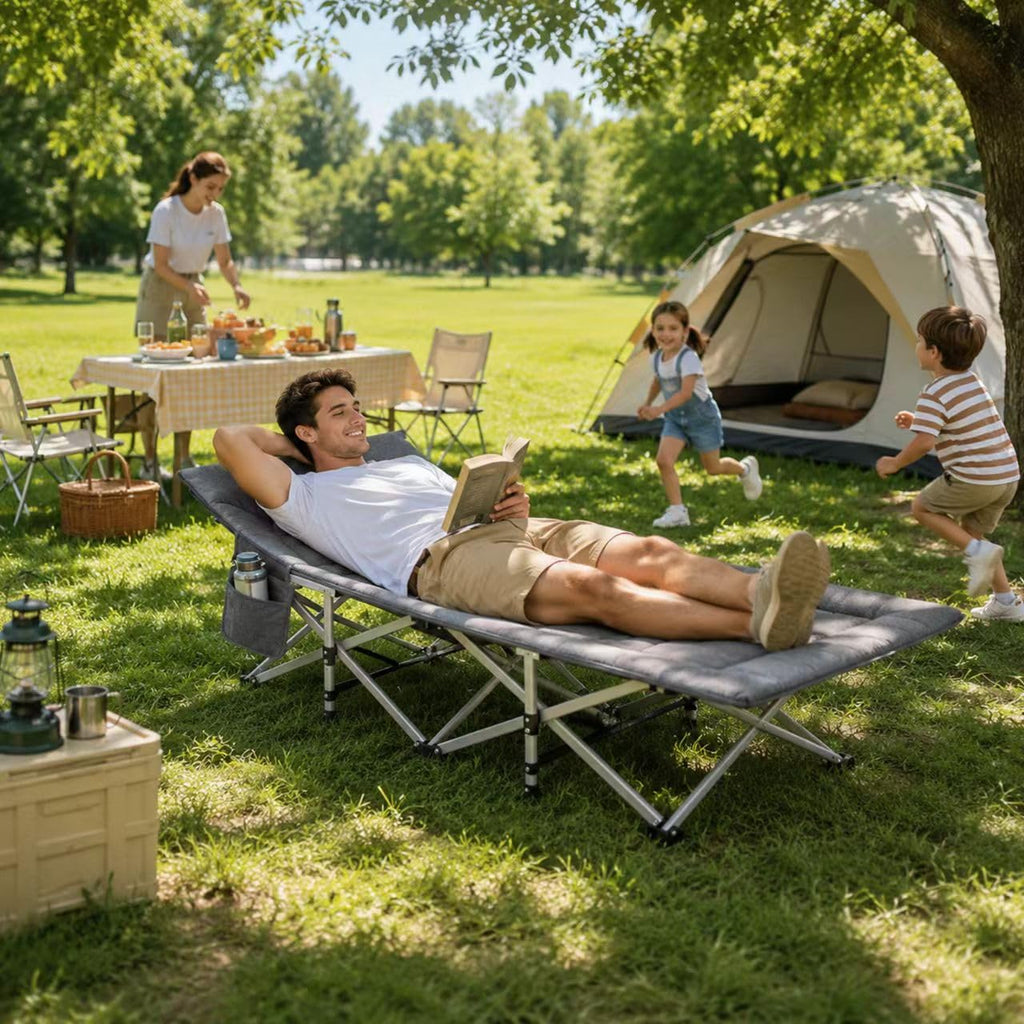 Heavy Duty Camping Cot with Mattress Q90130