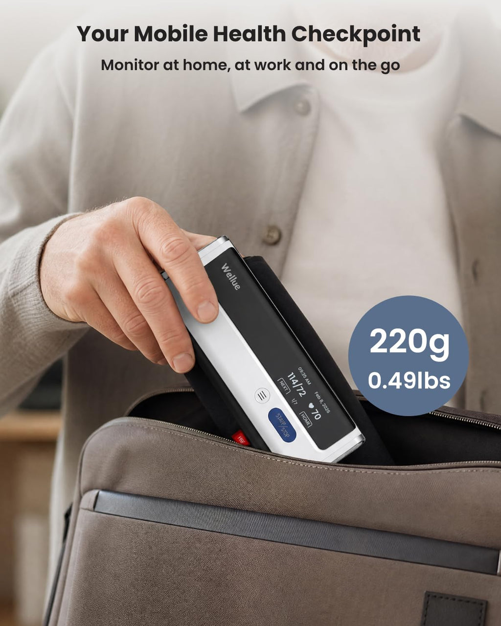 Wireless Upper Arm Blood Pressure Monitor U765