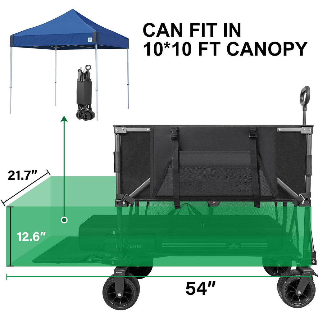 600lb Capacity 400L Collapsible Wagon M351987