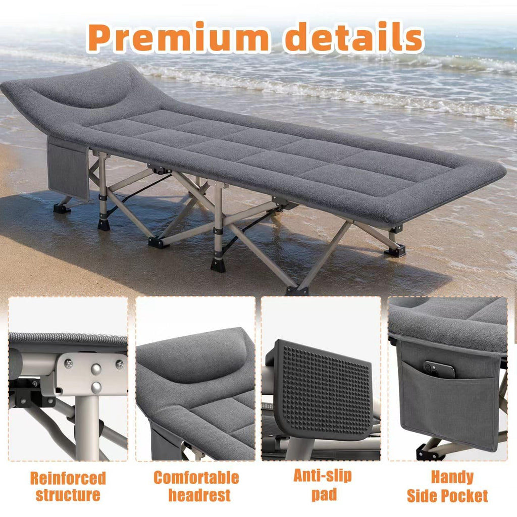 Heavy Duty Camping Cot with Mattress Q90130