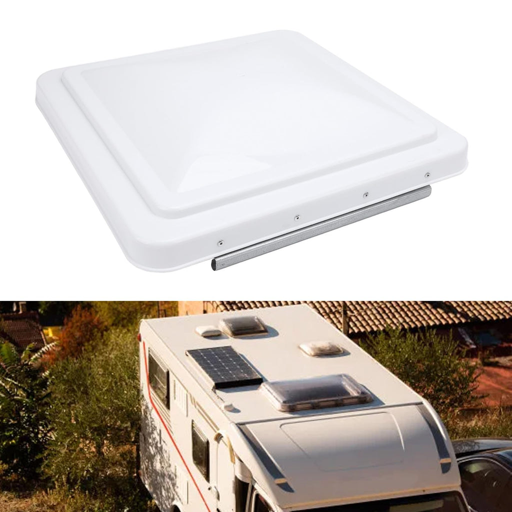 14in White RV Roof Vent Lid Cover 2-Pack T557