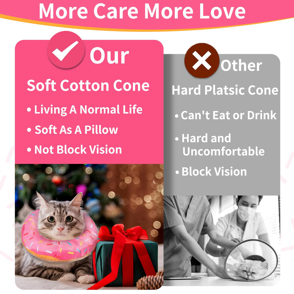 Soft Adjustable Cat Recovery Cone Collar K703024