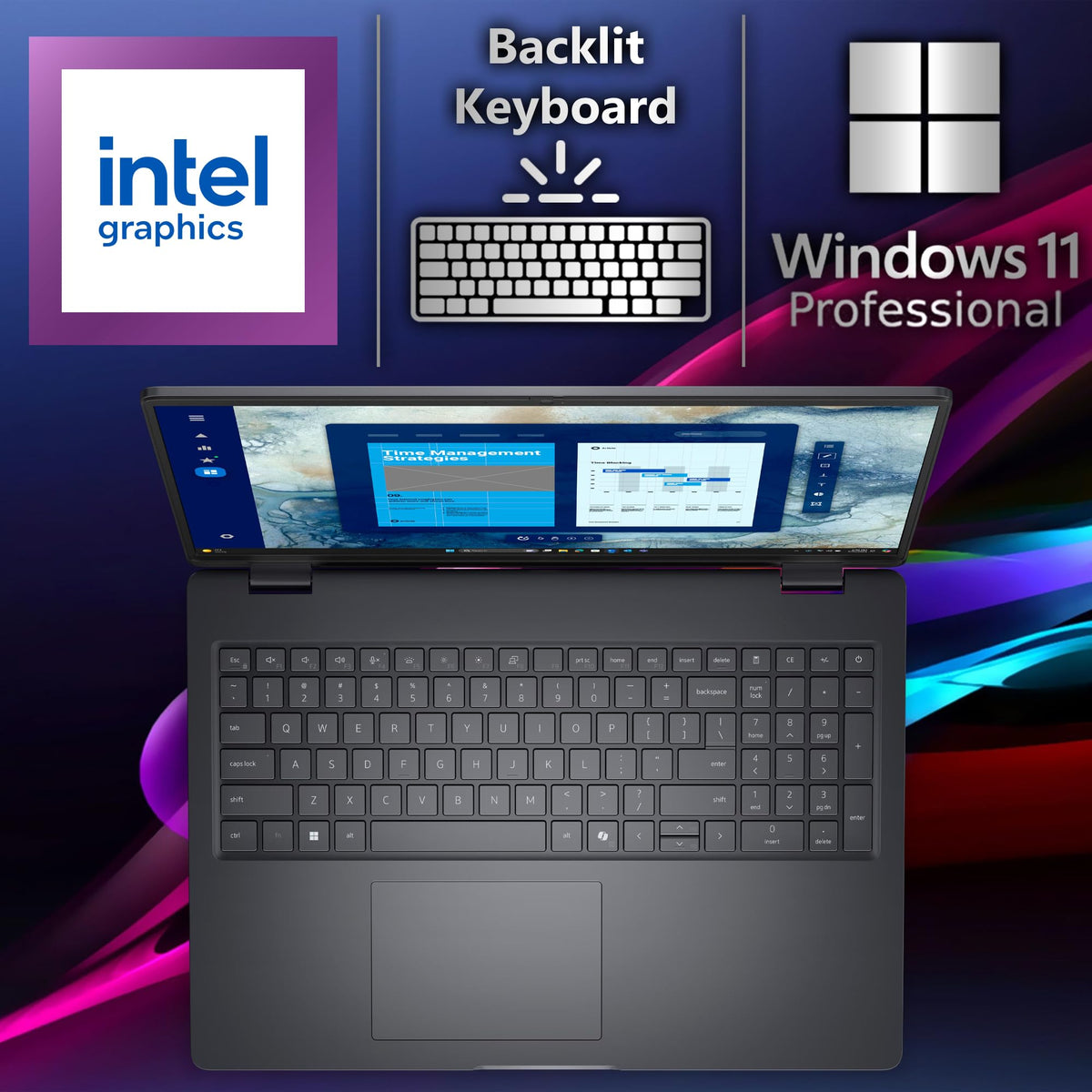 16" FHD+ Business Laptop, Intel 10 Core i5-120U, 16GB DDR5 RAM, 256GB SSD J733