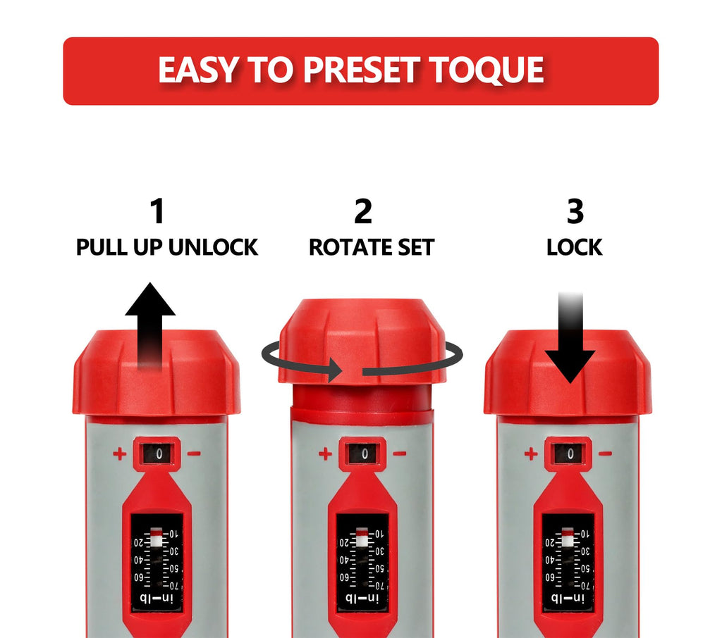 Torque Screwdriver Set 7.91 N·m 1/4" Drive with 40 S2 Bits Z205