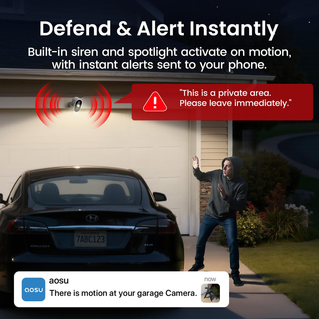 2K Solar Security Cameras Wireless Outdoor System W983982