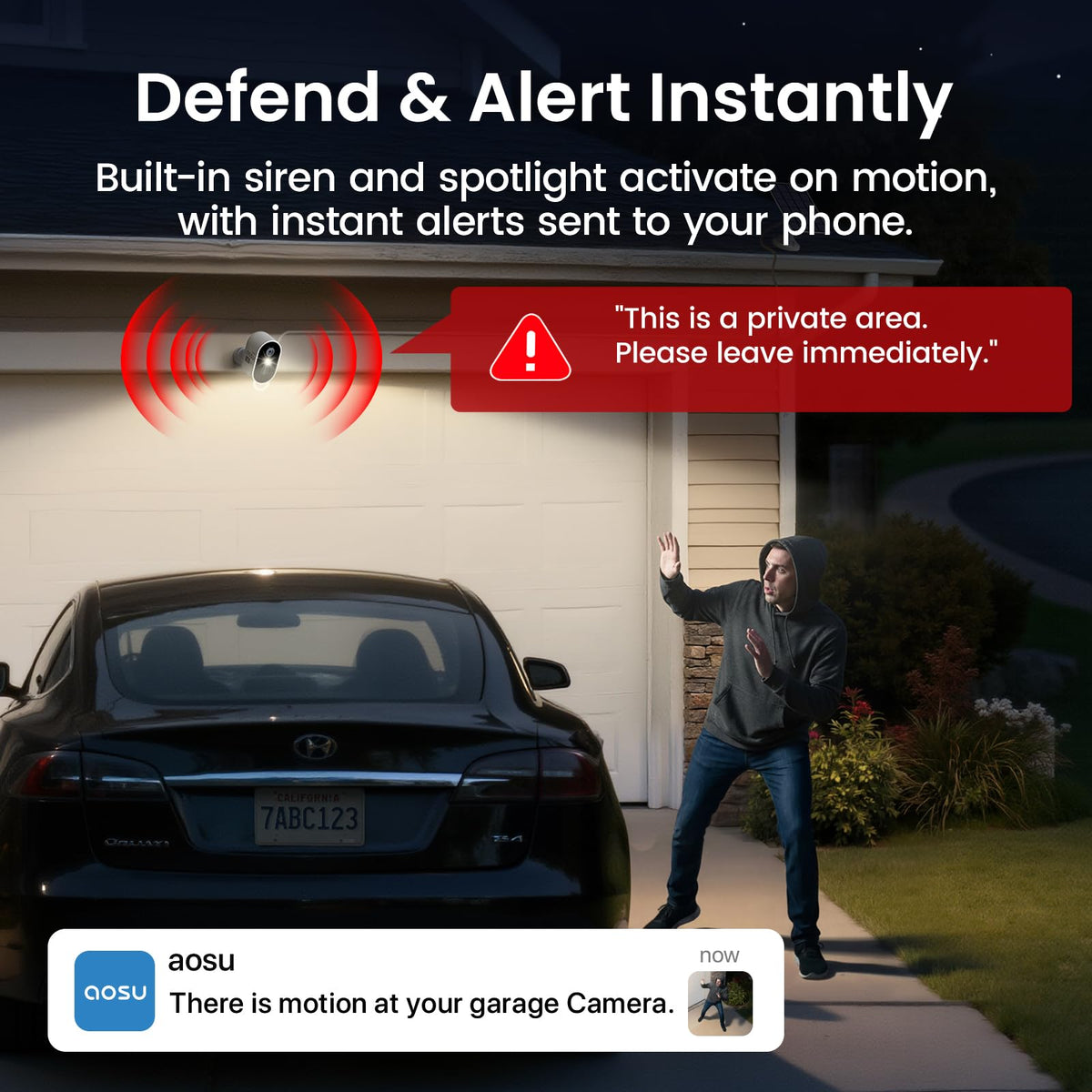 2K Solar Security Cameras Wireless Outdoor System W983982
