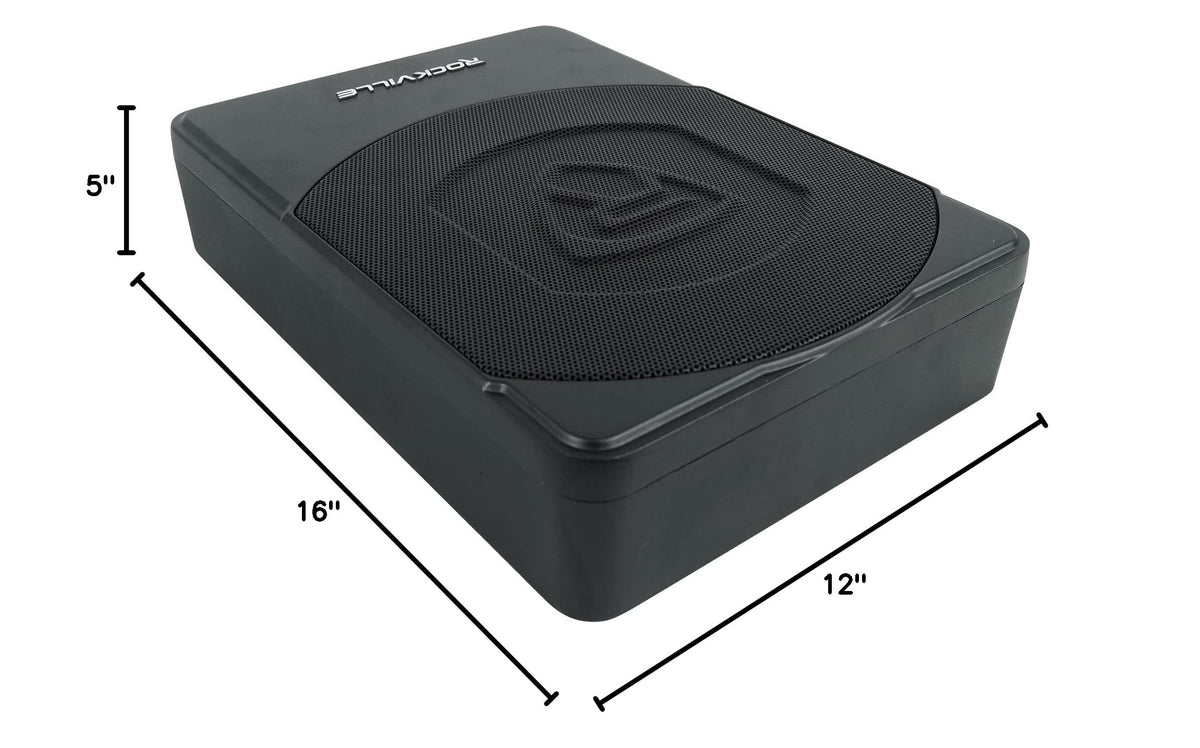 10" Powered Under-Seat Subwoofer with Amp Wiring Kit F7947