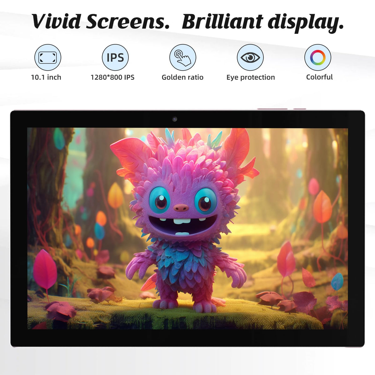 10 Inch Android Tablet with Keyboard Mouse Case Stylus Pink P468474