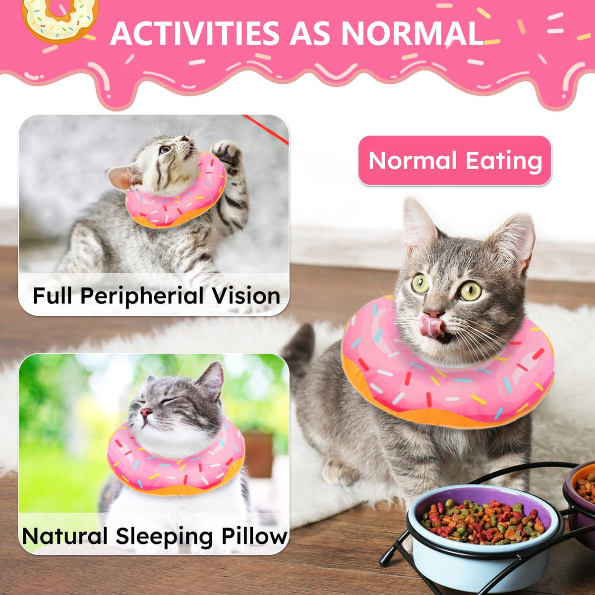 Soft Adjustable Cat Recovery Cone Collar K703024