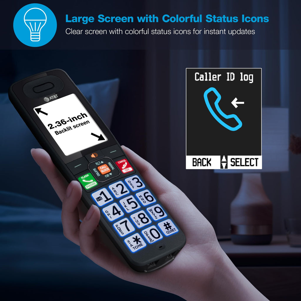 3 Handsets Cordless Phone with Answering System U44313