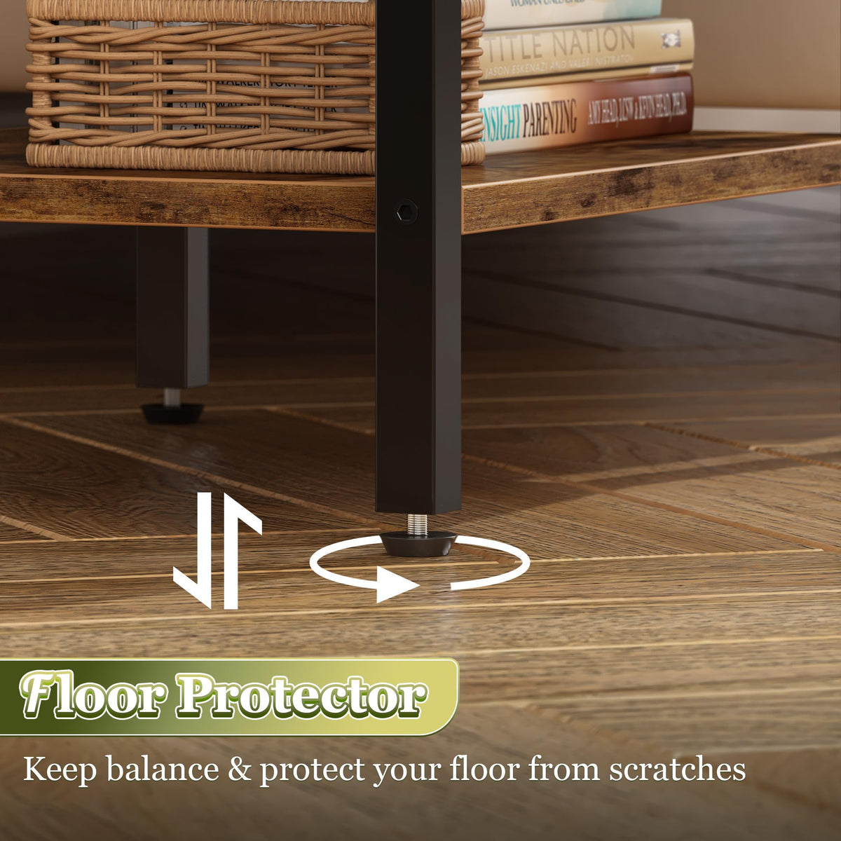 3-Tier Nightstand with Charging Station L40907