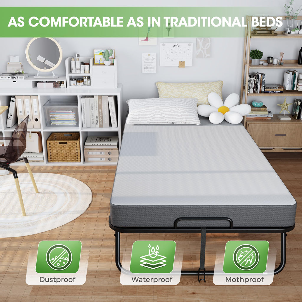 75" × 31" Folding Bed with Mattress I73920