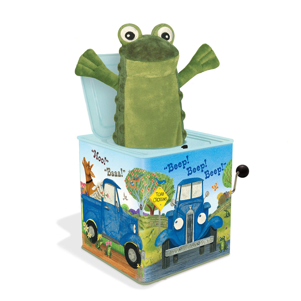 Blue Truck Jack-in-The-Box Plush Toy with Music B9678