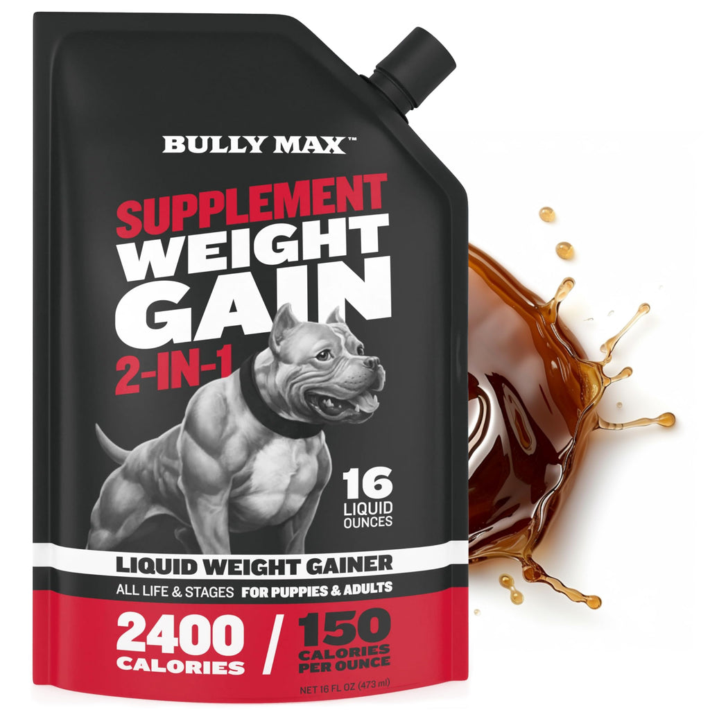 High Protein Beef Dog Food 15 lbs. Weight Gainer Supplement Bundle O6428