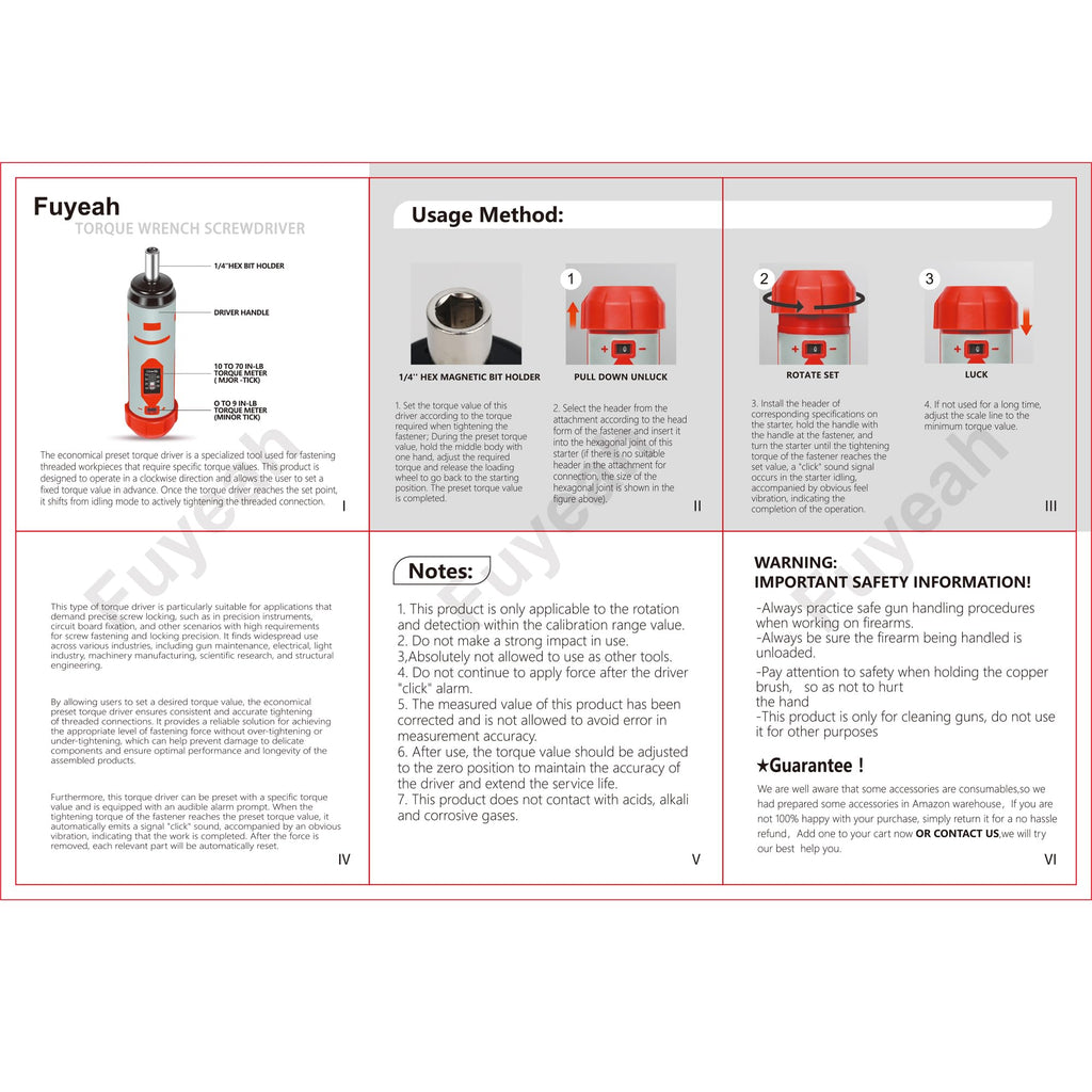 Torque Screwdriver Set 7.91 N·m 1/4" Drive with 40 S2 Bits Z205