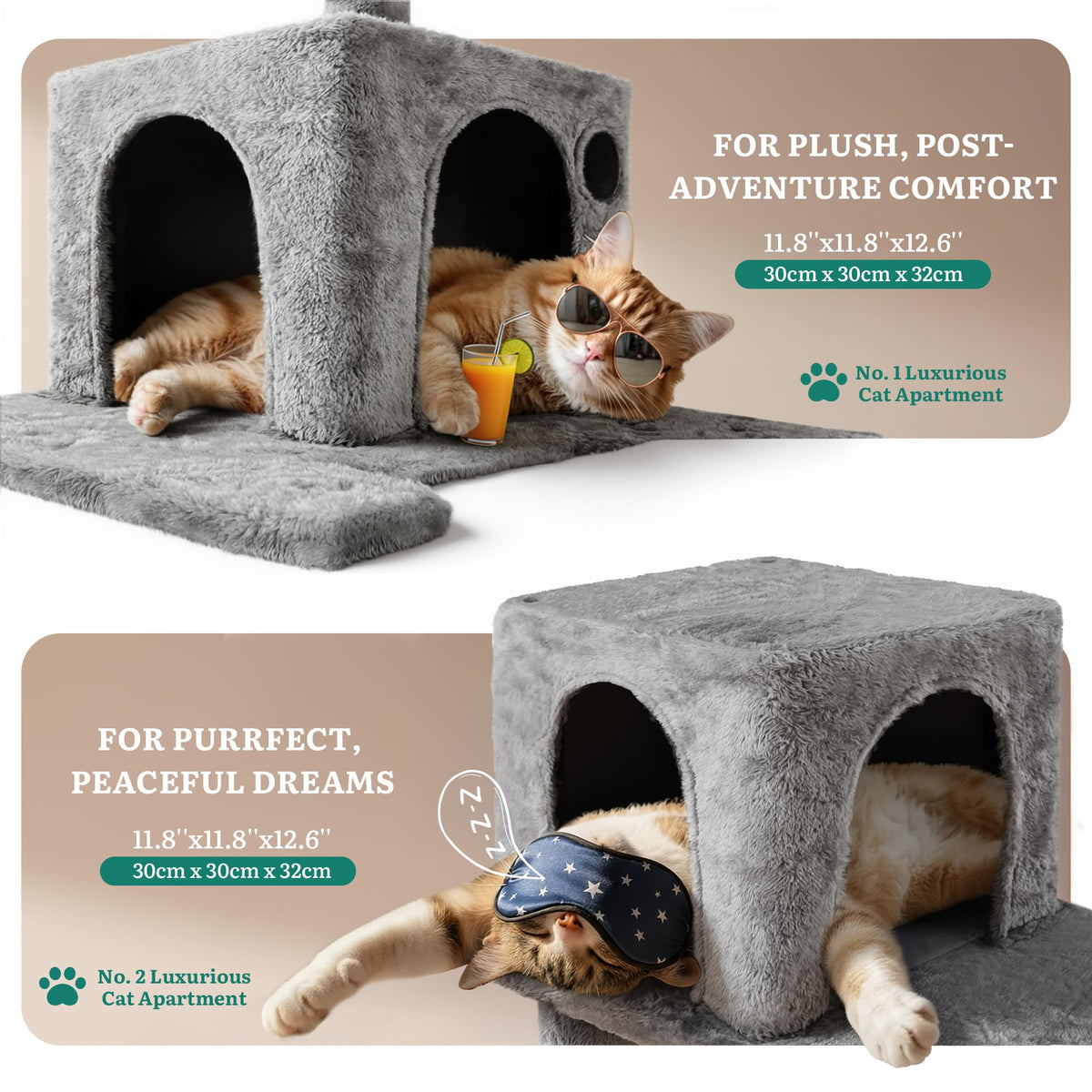 75-Inch Tall Multi-Level Cat Tree G7029