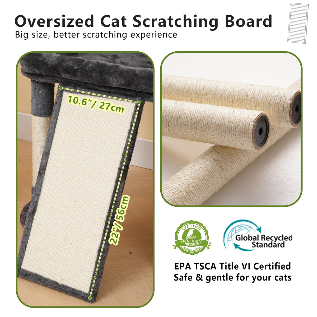 72.4-Inch Anti-Tip Cat Tree S781