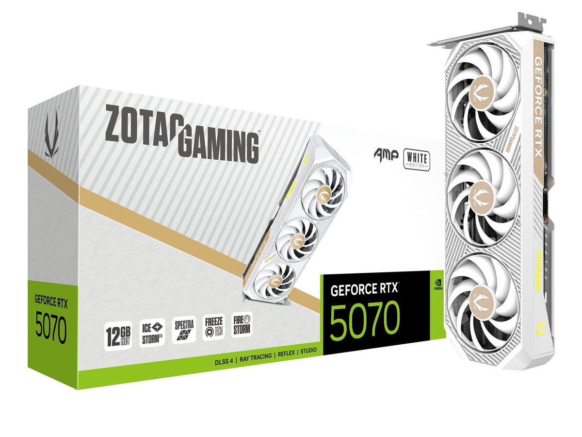 White 12GB GDDR7 192-bit PCIE 5.0 Gaming Graphics Card D69871