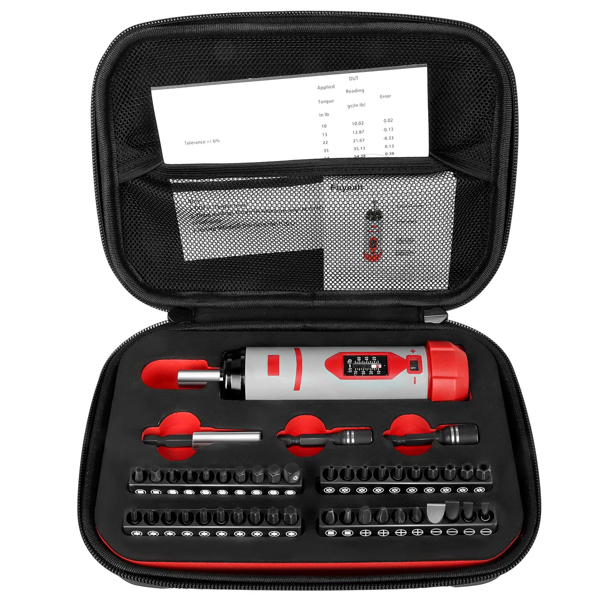 Torque Screwdriver Set 7.91 N·m 1/4" Drive with 40 S2 Bits Z205
