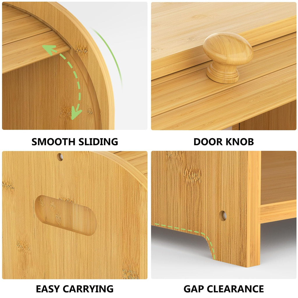 Bamboo Bread Box J9803