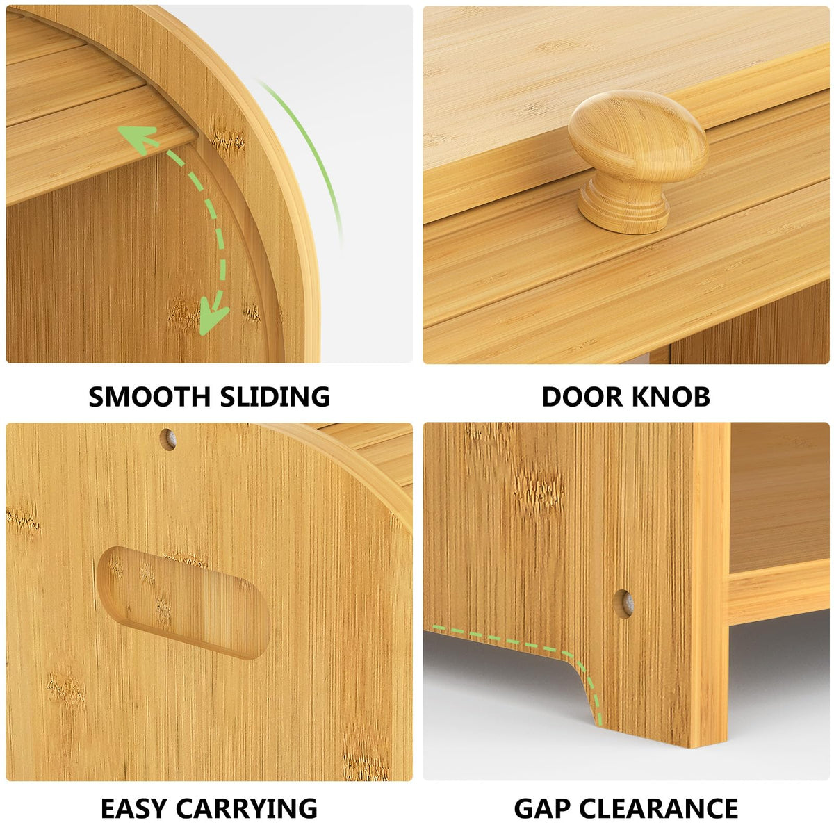 Bamboo Bread Box J9803