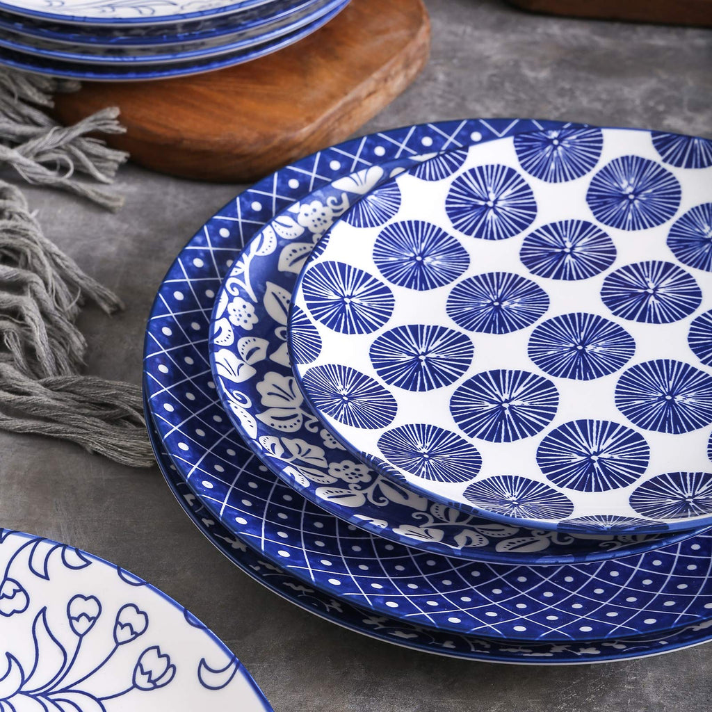 10 inch Porcelain Dinner Plates + 12-Pieces Dinnerware Sets V426019