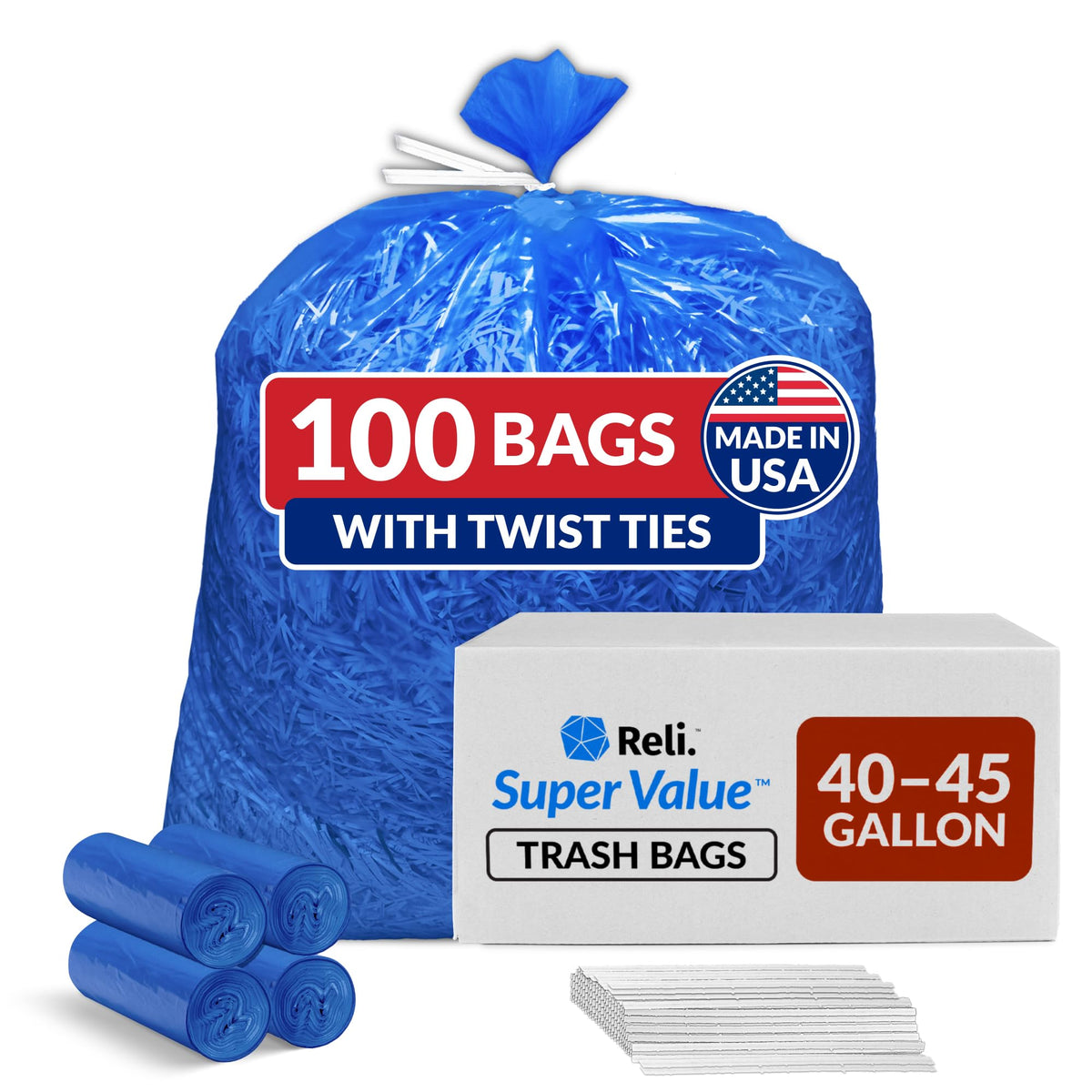 40-45 Gallon Heavy Duty Trash Bags M69199