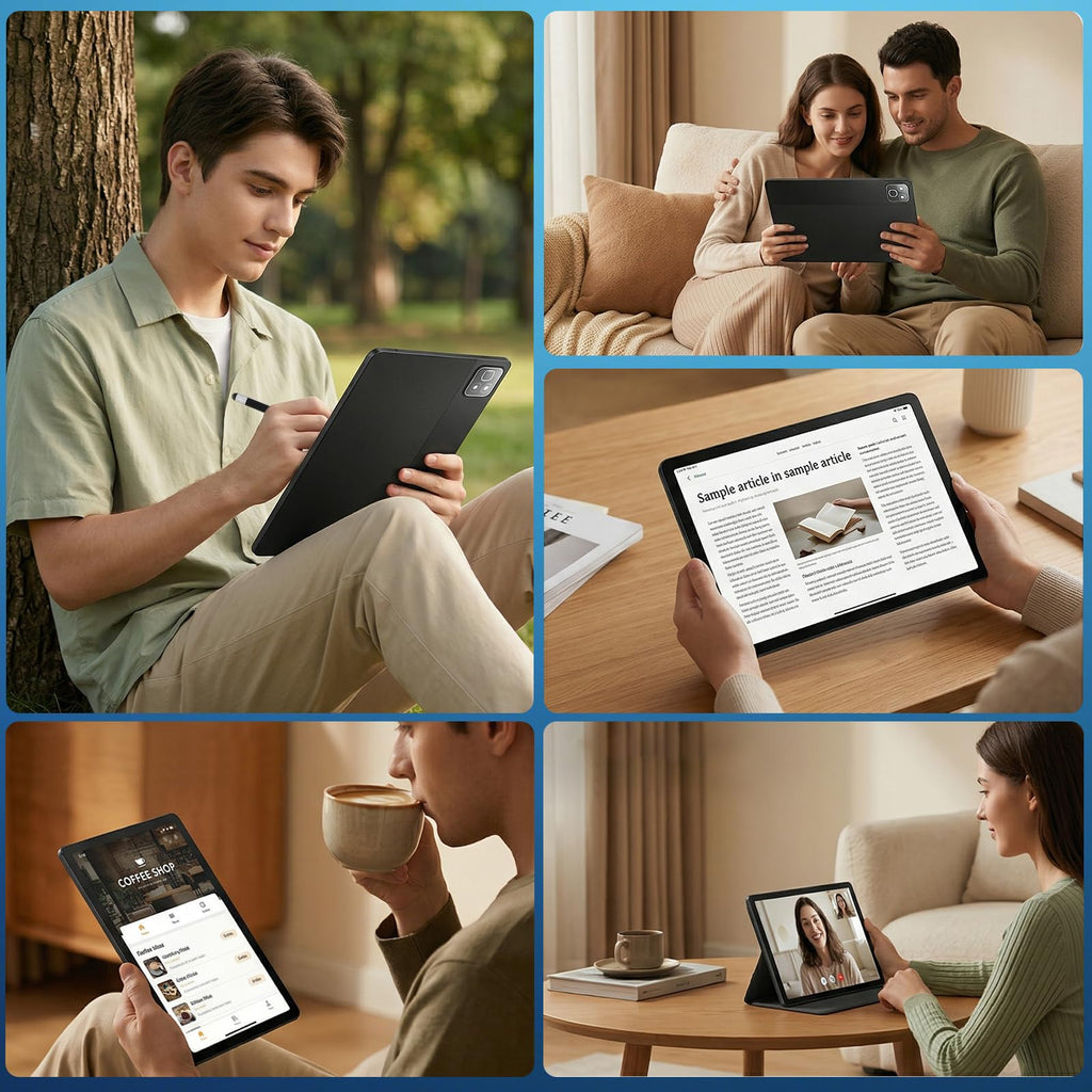 11 Inch 2 in 1 Android 16 Tablet with Keyboard Mouse Pen Case P551