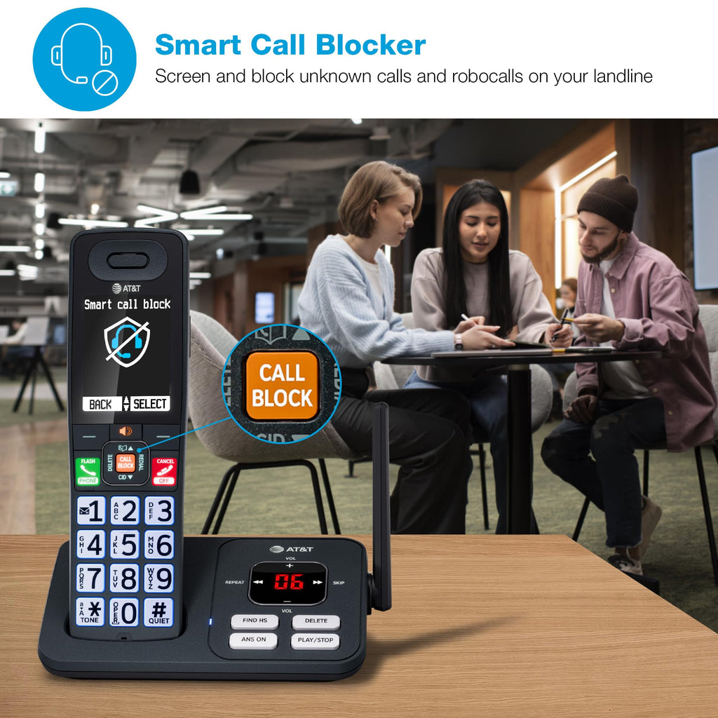 3 Handsets Cordless Phone with Answering System U44313